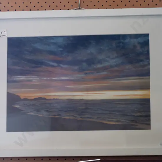framed pastel - seascape
