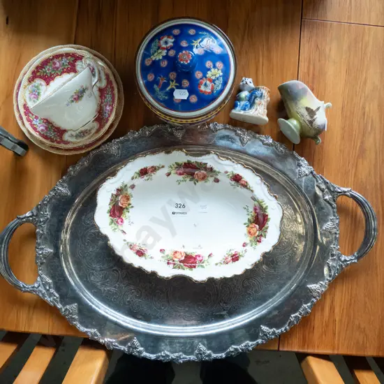 Royal Albert Old Country Roses dish, plated tray, trio, cover pot etc.