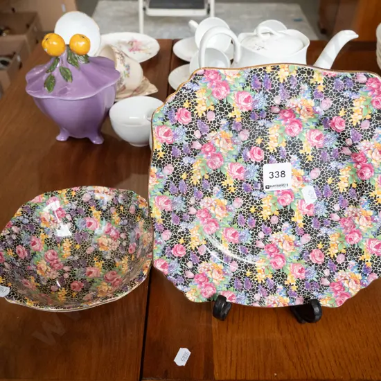 Royal Winton AOF plate and matching bowl