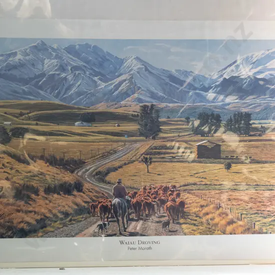 unframed Peter Morath print - Waiau Droving
