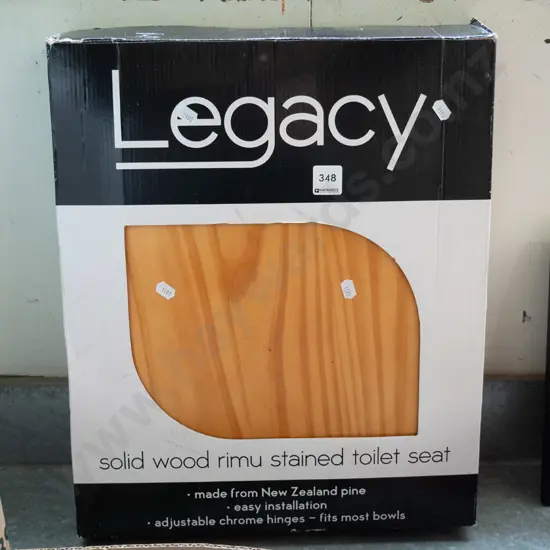 as-new Legacy solid wood toilet seat