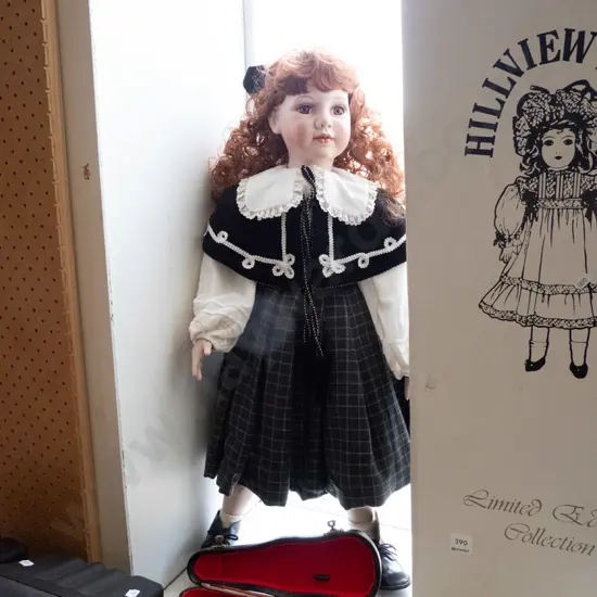large Hillview Lane display doll with violin