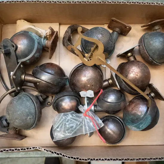 box of brass casters