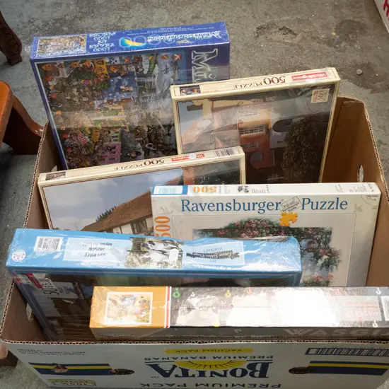 box of puzzles