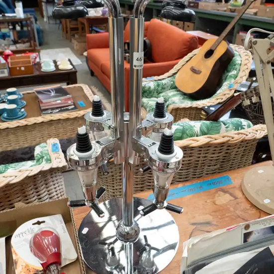 rotating plastic and metal drinks dispensing optics stand