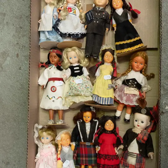 box of dolls of the world
