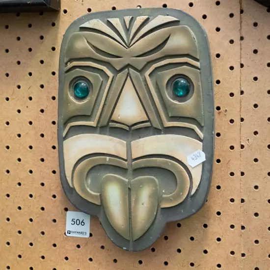 Maori themed tiki wall art
