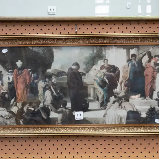 framed classical print