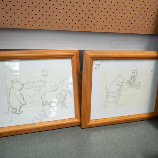 2x Winnie the Pooh prints
