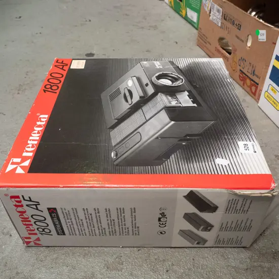 box; slide projector