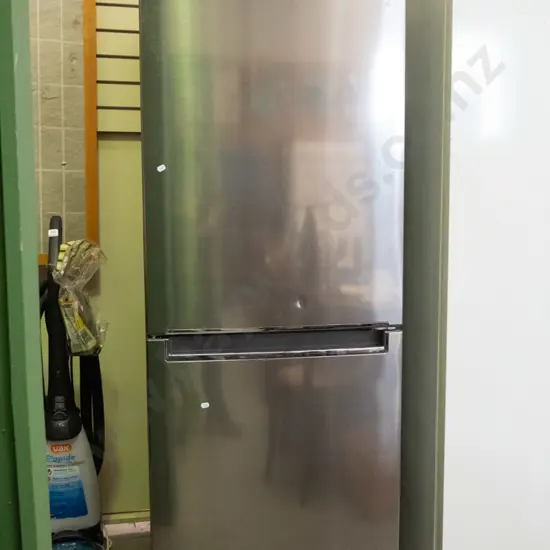 LG anodised fridge/freezer - dent in door H-1730 W-600 D-670