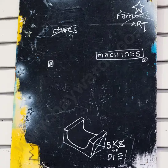 mixed media on board