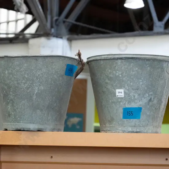 2x galvanised pails
