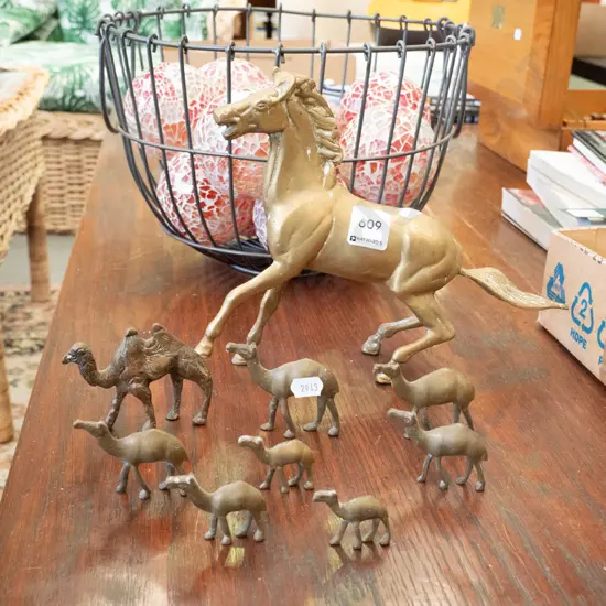 brass horse and camel figurines Horse H-200