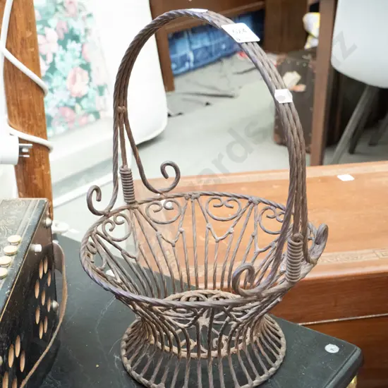 wrought metal fruit basket