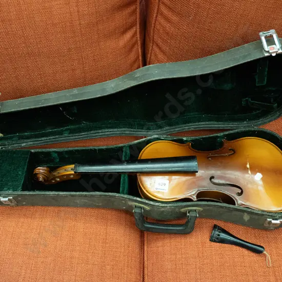 restorer's violin and case - needs attention