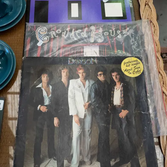 NZ LPs; Dragon, Crowded House, Split Enz