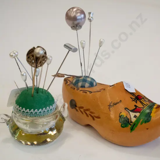 pin cushions, hat pins
