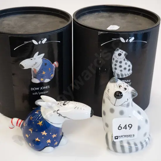 novelty Dow Jones Goebel salt and pepper