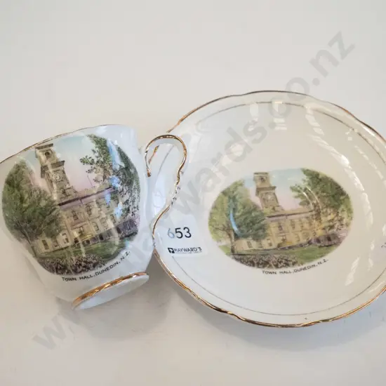 Royal Staffordshire Dunedin Town Hall cup and saucer