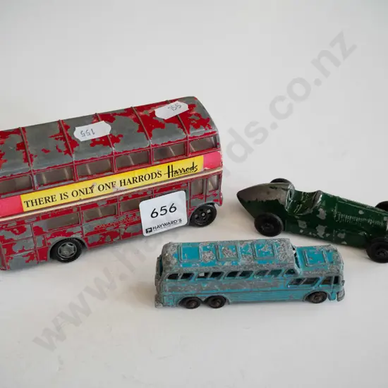 model buses and car