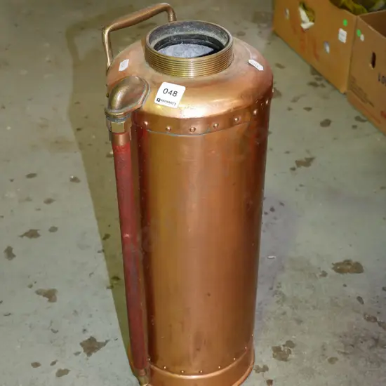 brass fire extinguisher - missing cap