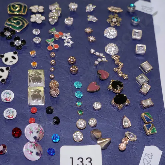 various earrings