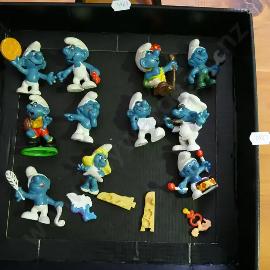 box of Smurfs