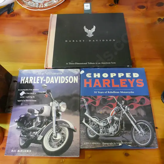 Harley Davidson pop up book, 2 other Harley Davidson books