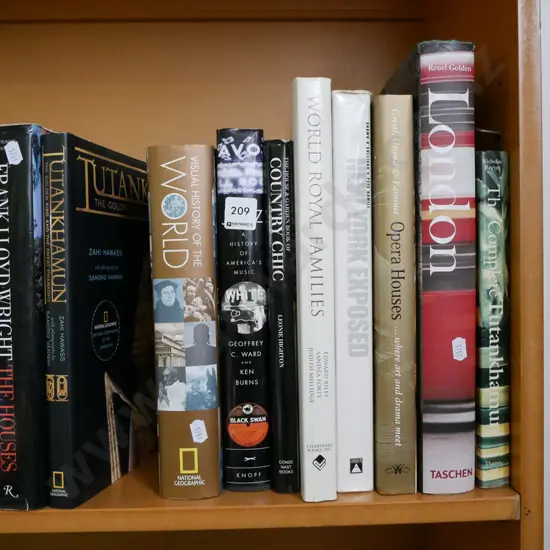 various coffee table books