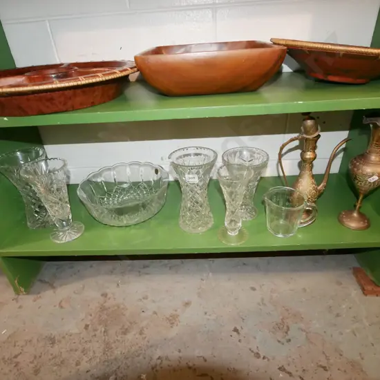 crystal, galssware, brassware