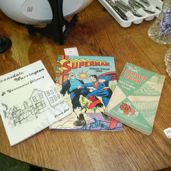 Superman 1980s manual, garden book etc