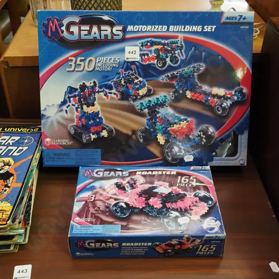 2x boxed Gears motorised building sets