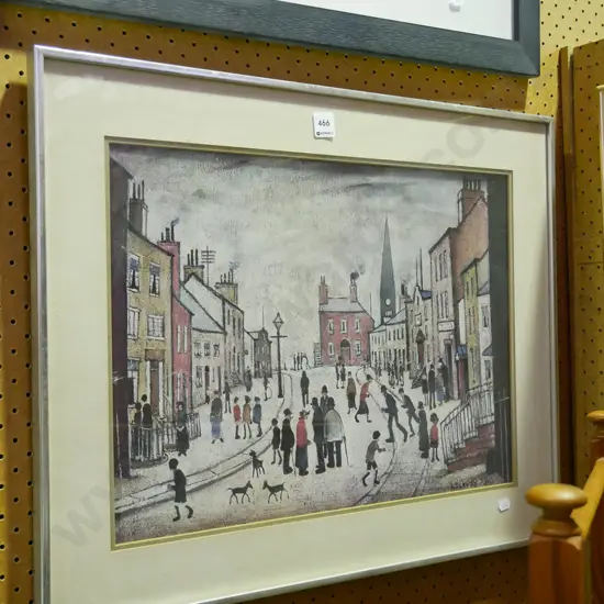 framed Lowry print