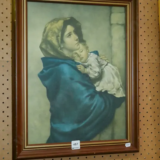 framed print -mother and child