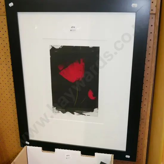 framed ltd edition print - poppies