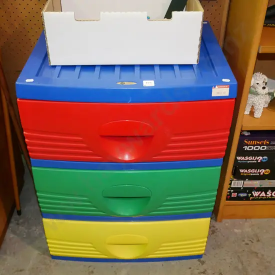 set of 3 plastic drawers