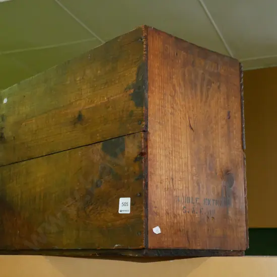 Shell Motor Oil crate - wooden