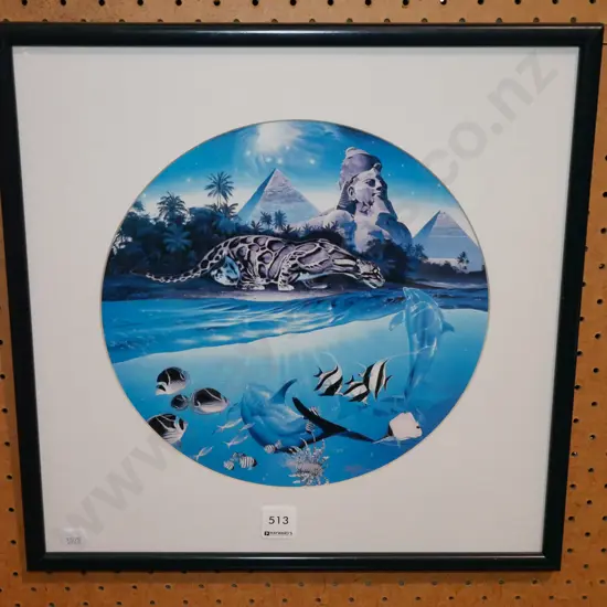 framed fantasy print