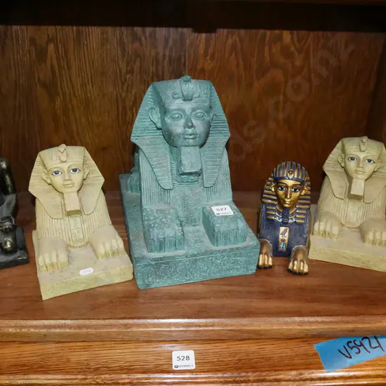 shelf of Egyptian souvenir ware
