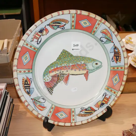 large fish themed plate