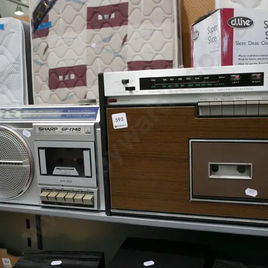 Sharp and Tobis Sonic tape cassette players - As Is No Returns