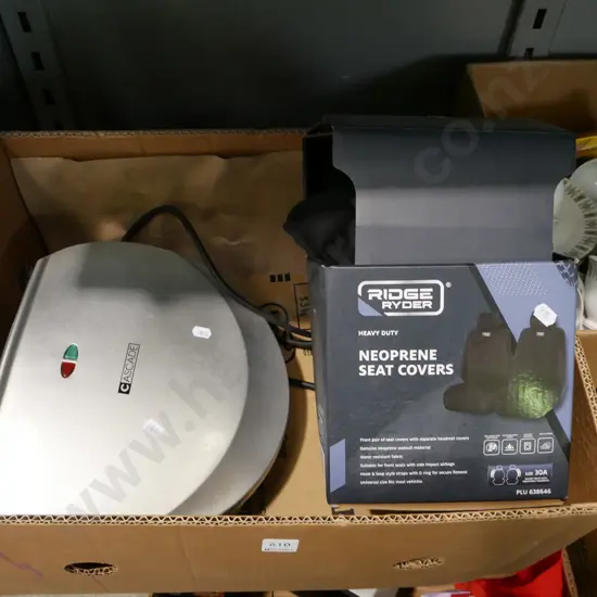 box; sandwich press, as-new neoprene car seat covers