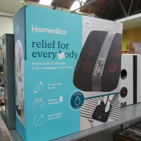 boxed Homedics heated foot massager