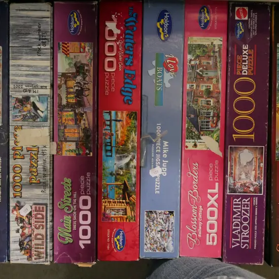 box of puzzles