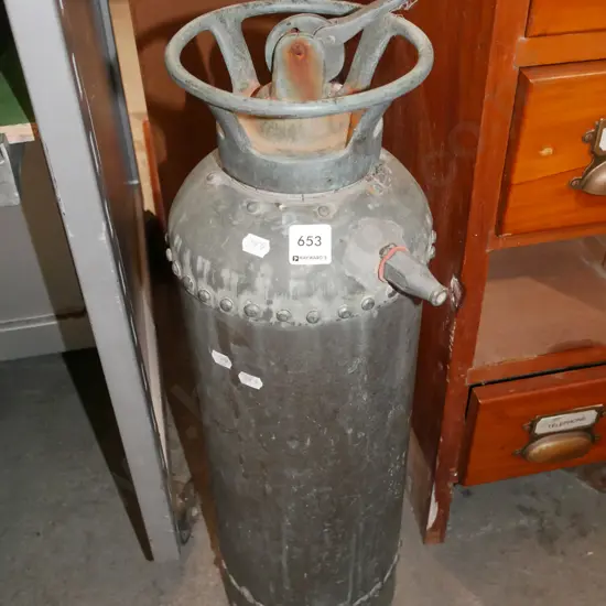 vintage copper fire extinguisher