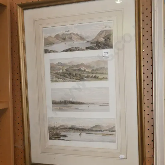 framed historic prints - some foxing