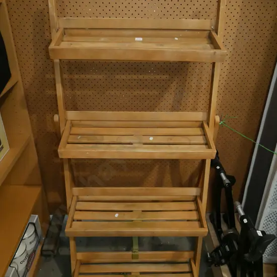 wooden foldaway rack - needs a clean