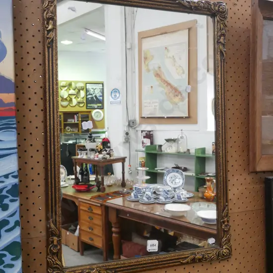 gilt framed wall mirror