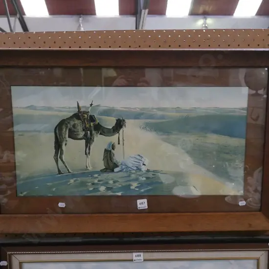 framed photo print - middle eastern scene